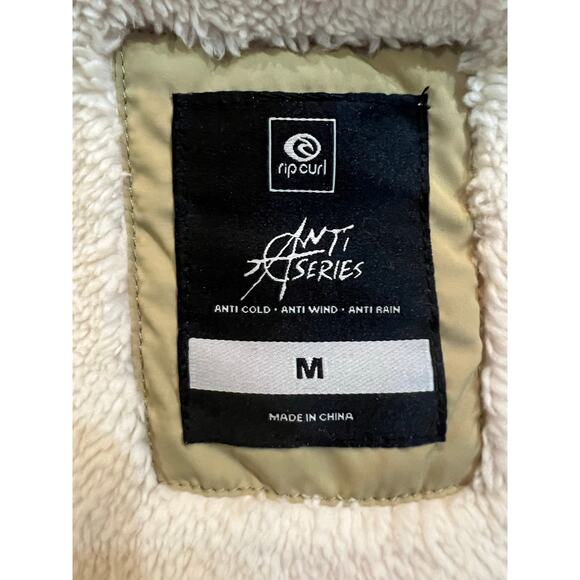 Rip Curl Anti-Series Anoeta II Jacket Hood Full Zip Light Olive Medium - Picture 2 of 10